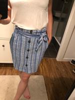 Neu! H&M Baumwolle Leinen Rock blau weiß gestreift 34 36 XS S Saarland - Neunkirchen Vorschau