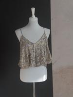 Crop-Top Mango Gold Lurex Nordrhein-Westfalen - Versmold Vorschau
