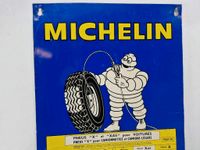 Blechsschild MICHELIN Reifen Pkw Lkw Luftdrucktabelle von 1969 Saarland - Heusweiler Vorschau