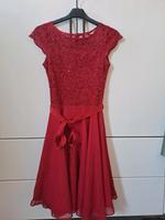 Rotes kurzes Abendkleid für Konfirmation/Jugendweihe Sachsen - Leubsdorf Vorschau