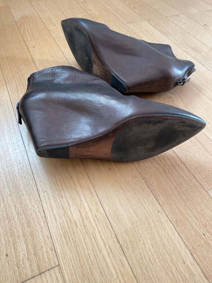 Leder Stiefeletten Kupfer EL Gr. 40 in Berlin