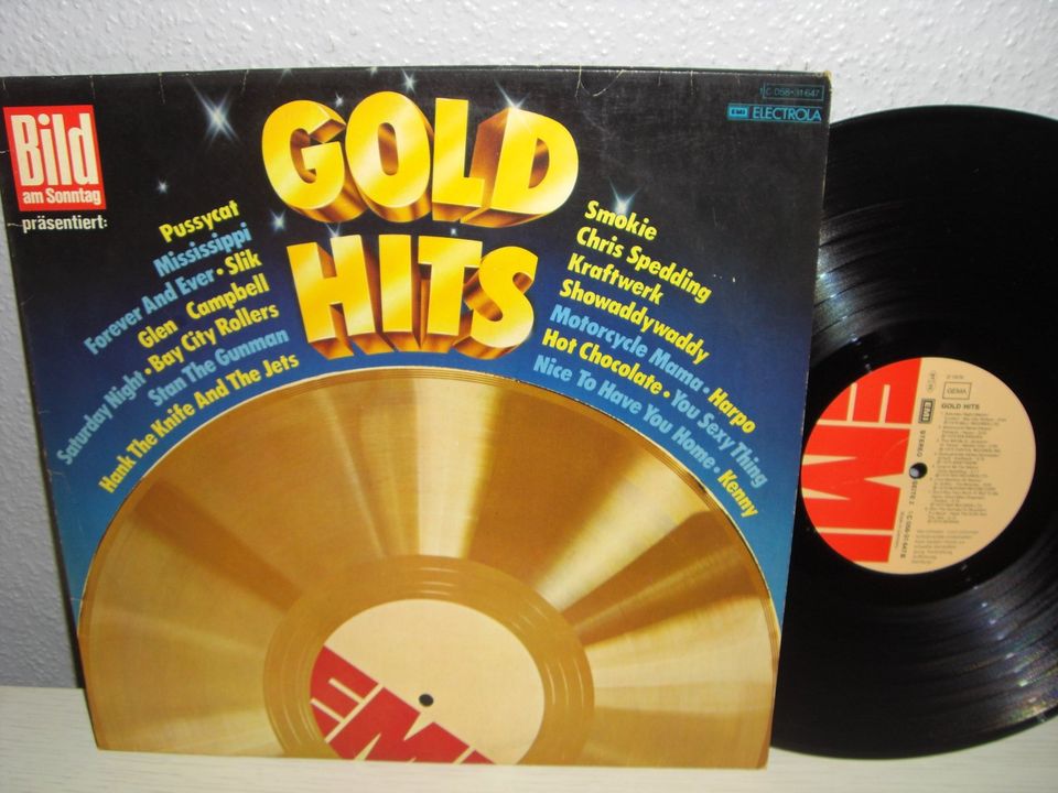 Pop-Rock Schallplatte LP / GOLD HITS >SAMPLER< Vinyl 1976 in Ilsede
