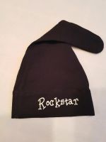 Mütze Rockstar schwarz 18 cm breit Stretch Bayern - Friedberg Vorschau