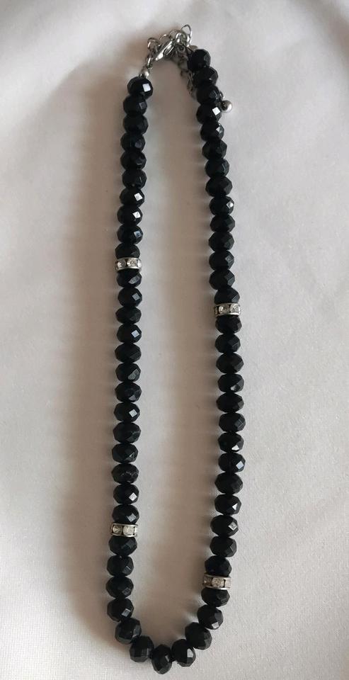 Perlenkette mit Armkettchen Farbe schwarz Modeschmuck in Pfarrkirchen