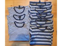 8 T-Shirts Basic here & there C&A blau weiß grau 146 Hannover - Mitte Vorschau