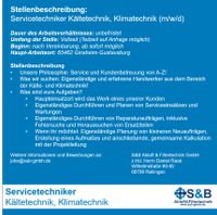 Gesucht: Servicemonteur Kälte- und Klimatechnik (m/w/d) Hessen - Ginsheim-Gustavsburg Vorschau