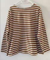 Braun-weiß gestreiftes Langarm-Shirt von Tchibo TCM Gr.44-46 (48) München - Moosach Vorschau