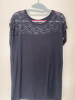 Only Shirt Gr L dunkelblau mit Spitze Schleswig-Holstein - Henstedt-Ulzburg Vorschau