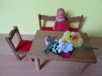 DDR/ HOLZMÖBEL für die Puppenstube-Tisch,Stuhl, Bank;Puppe Gerbstedt - Welfesholz Vorschau