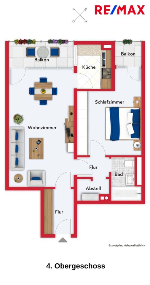 Modernisiert-Hell-Freundlich 2-Zimmer-Wohnung im 4. OG in Ransbach-Baumbach