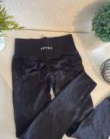 Schwarze Scrunch-Leggings mit „TEVEO“-Schriftzug – Gr. L – Neu Niedersachsen - Alfeld (Leine) Vorschau