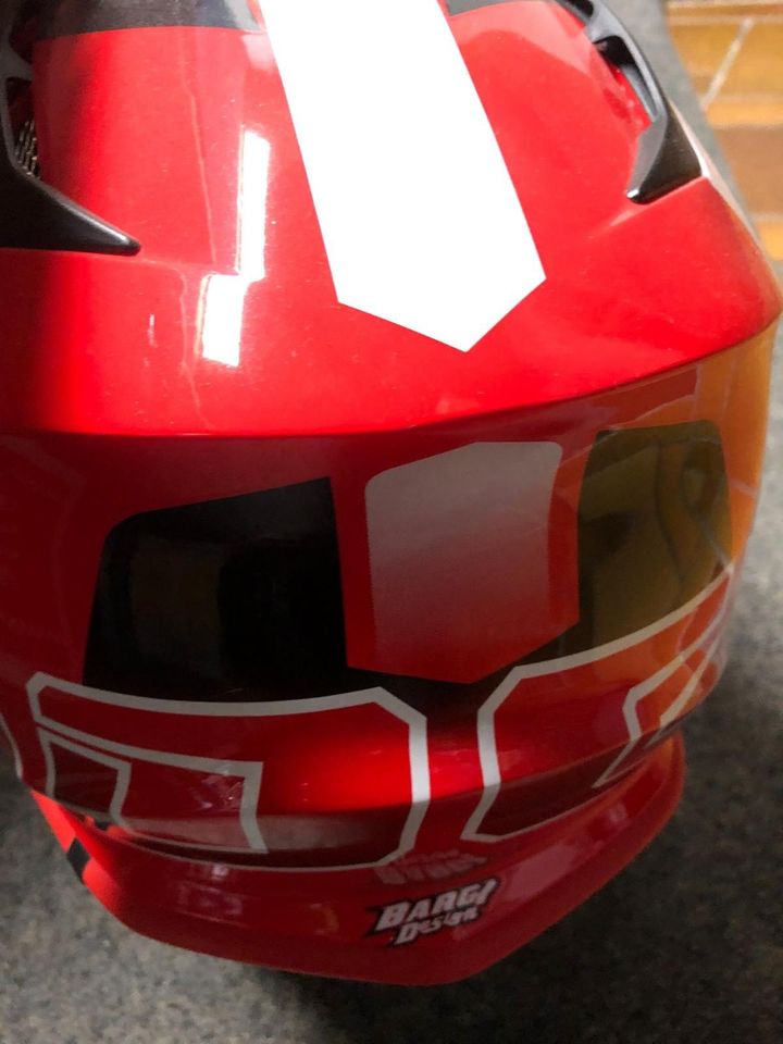 Progrip Helm Motorrad rot in Roßbach (Wied)