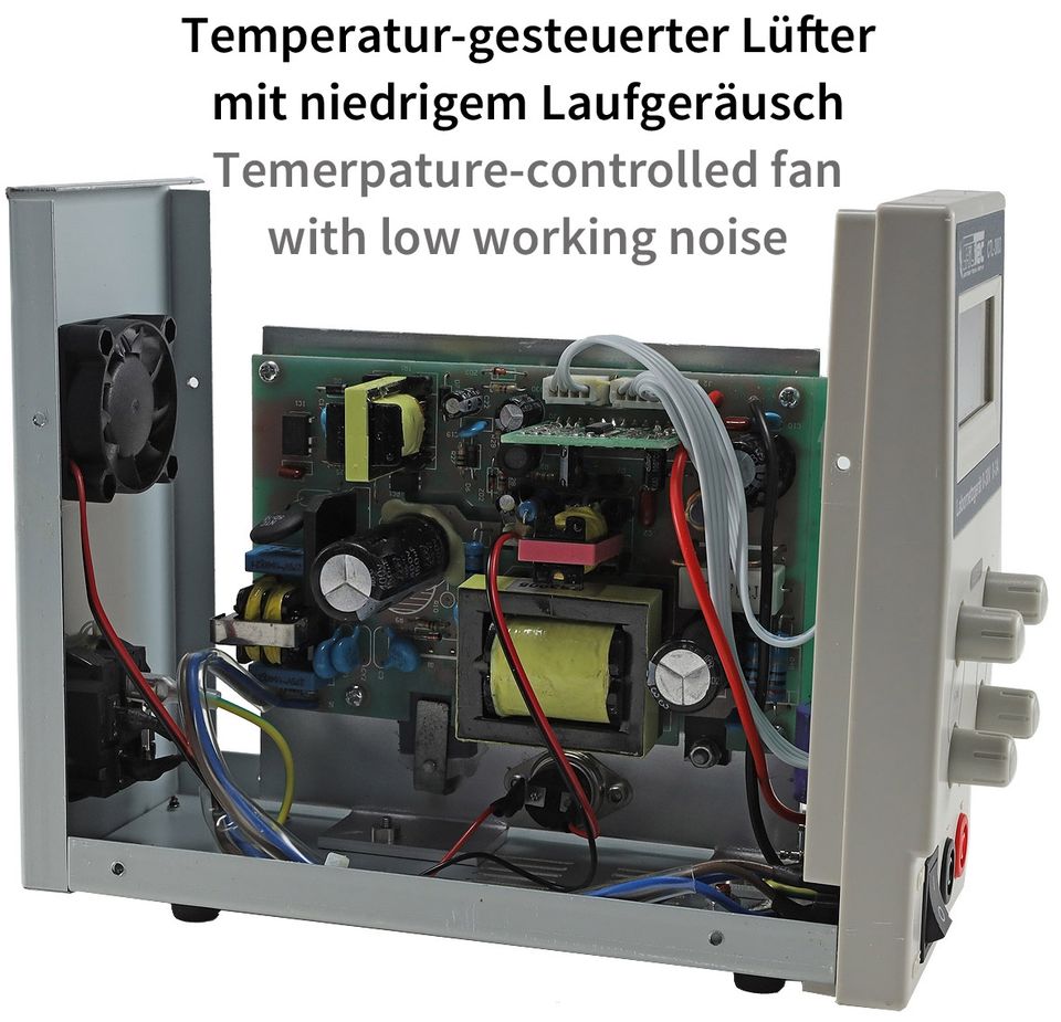 Regelbares Labornetzgerät beleuchtete LCD Anzeige, 0-30V, 0-3A in Staig