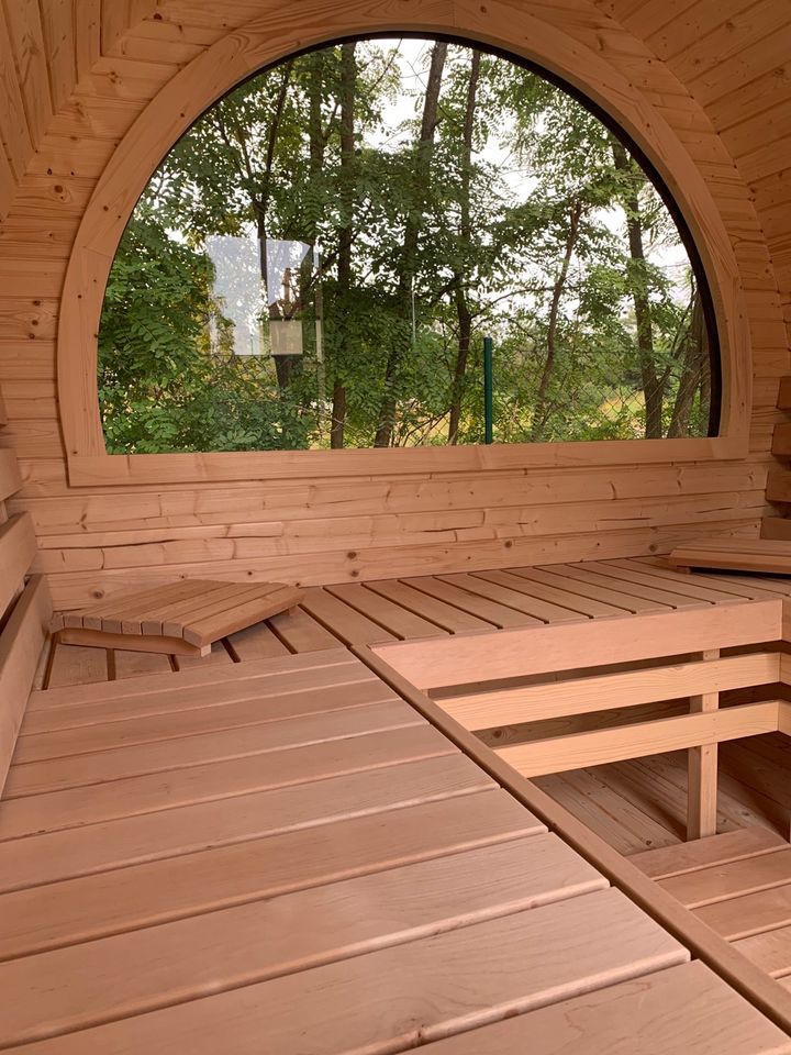 IGLU SAUNA 3m +Panoramafenster mit Holzofen in Luckenwalde