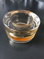 Teelichthalter dickes Glas, orange schimmernd, Vintage Hessen - Dornburg Vorschau