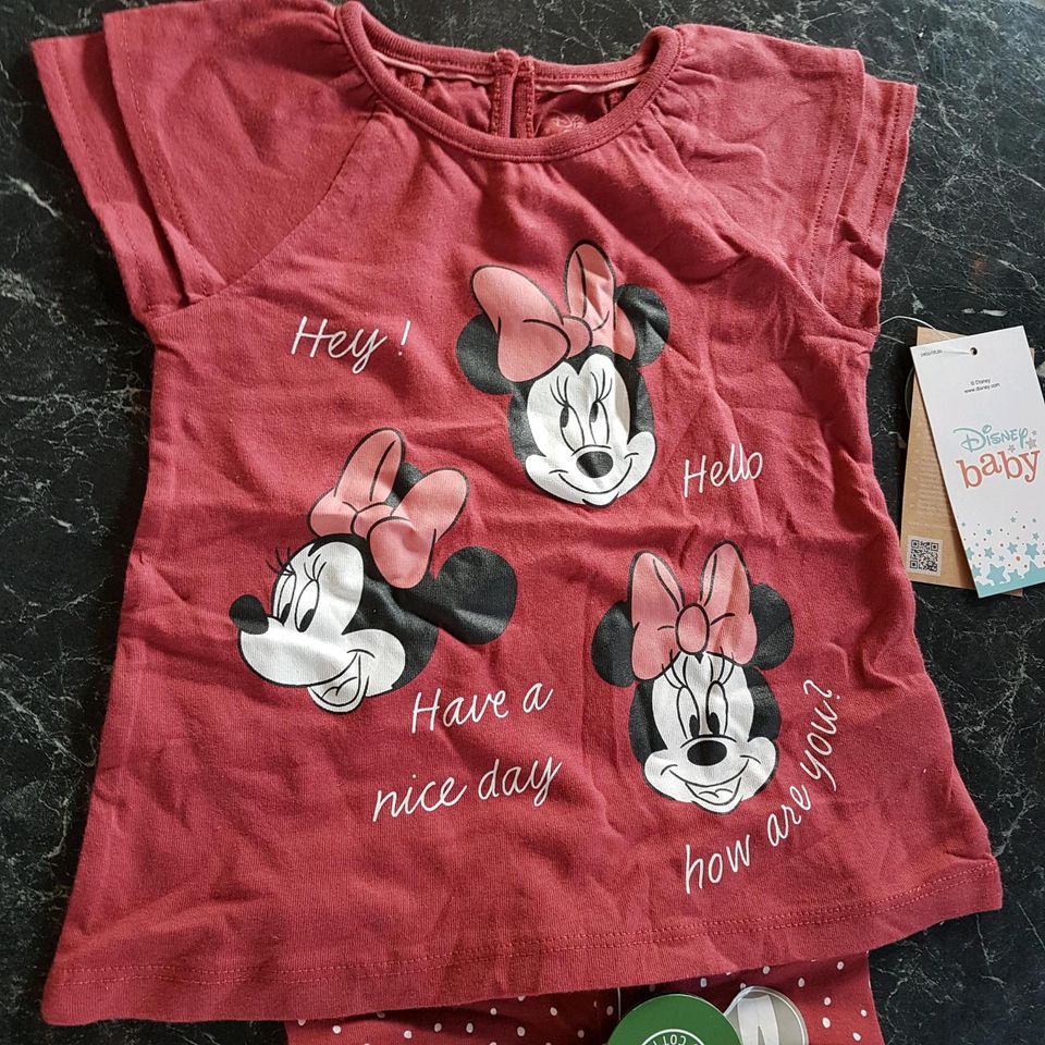 NEU Minnie mouse kleidung mädchen Set 86 in Rodalben