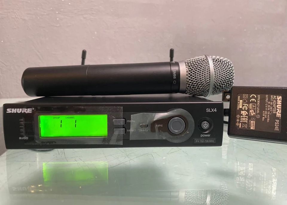 Shure SLX4 & SLX2 mit SM86 Profikapsel Freq:702-726MHz(P4)Zubehör in Berlin