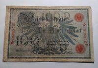 Original Reichsbanknote 1908 - 100 Mark / Ein Hundert Mark Harburg - Hamburg Heimfeld Vorschau