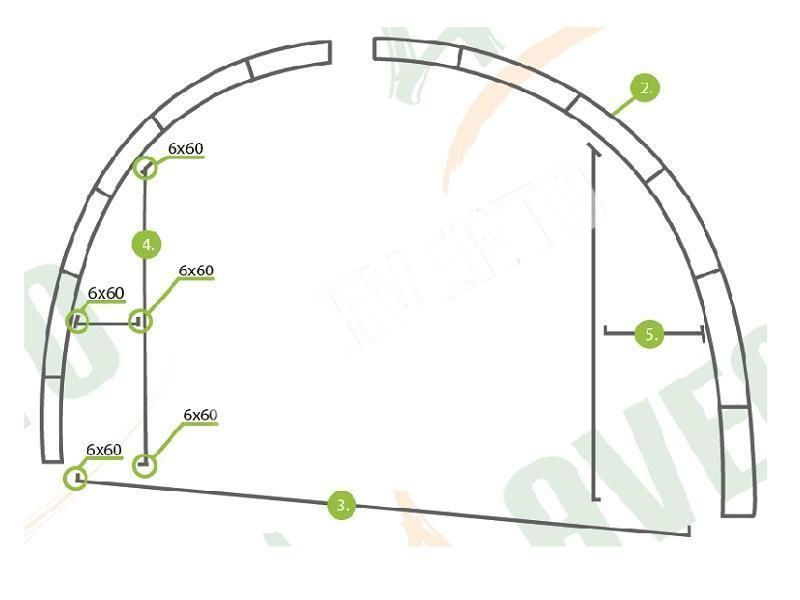 Gewächshaus "Eifel  XL", 6m Breite,10m Länge,6mm HKP in Stockstadt a. Main