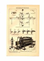 STICKEN - STICKMASCHINEN - BILDTAFEL - HOLZSTICH - DRUCK- ca.1903 Berlin - Mitte Vorschau