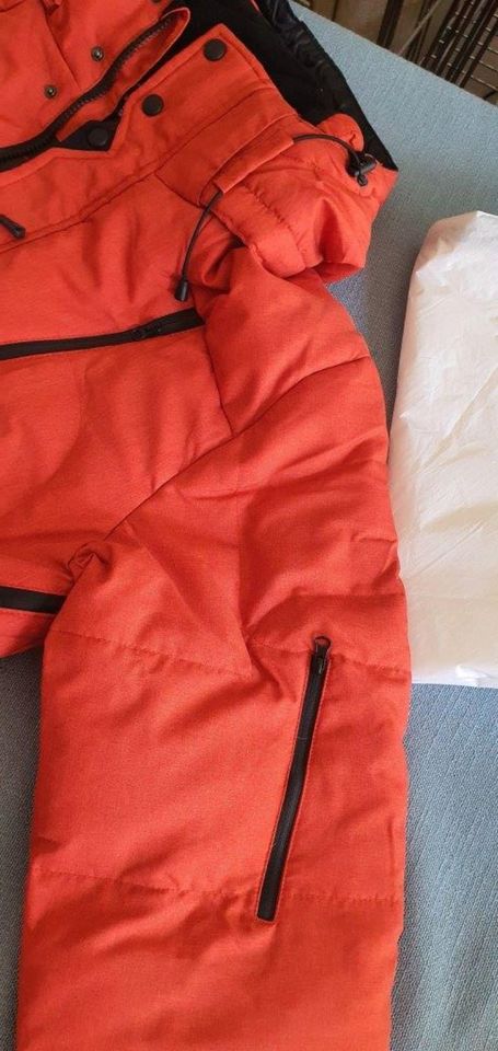 Winterjacke, Herren-Jacke Steppjacke, Kapuze, orange, L oder XL in Frankfurt am Main