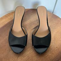 Schwarze Peeptoe Sandalen Pumps von Calvin Klein Leder Größe 38 Berlin - Steglitz Vorschau