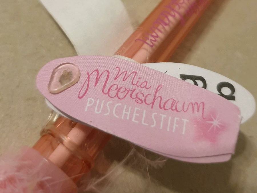 Puschelstift/Kugelschreiber/leuchtend/rosa in Braunschweig