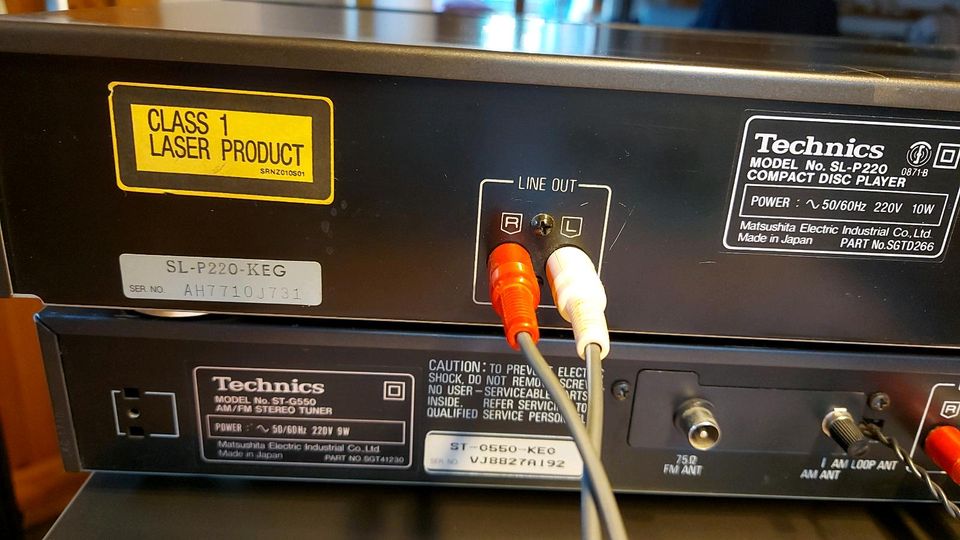 Technics Stereo Anlage mit Boxen 5 Stück gebraucht in Schillingsfürst