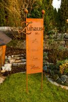 Großer Gartenstecker "Zuhause" Spruchschild Edelrost Bayern - Unterthingau Vorschau