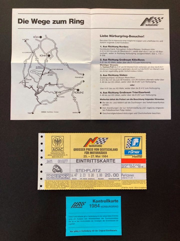 Nürburgring / Hockenheimring / 3 Programmhefte / Motorrad-Rennen in Ockenfels