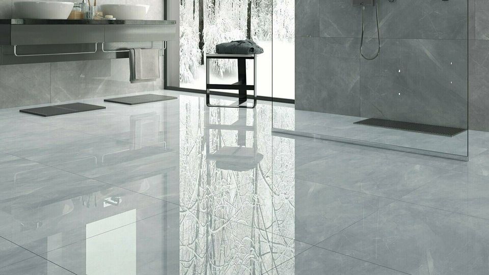 Feinsteinzeug  Premium Marble Messina Grau Poliert in Herborn