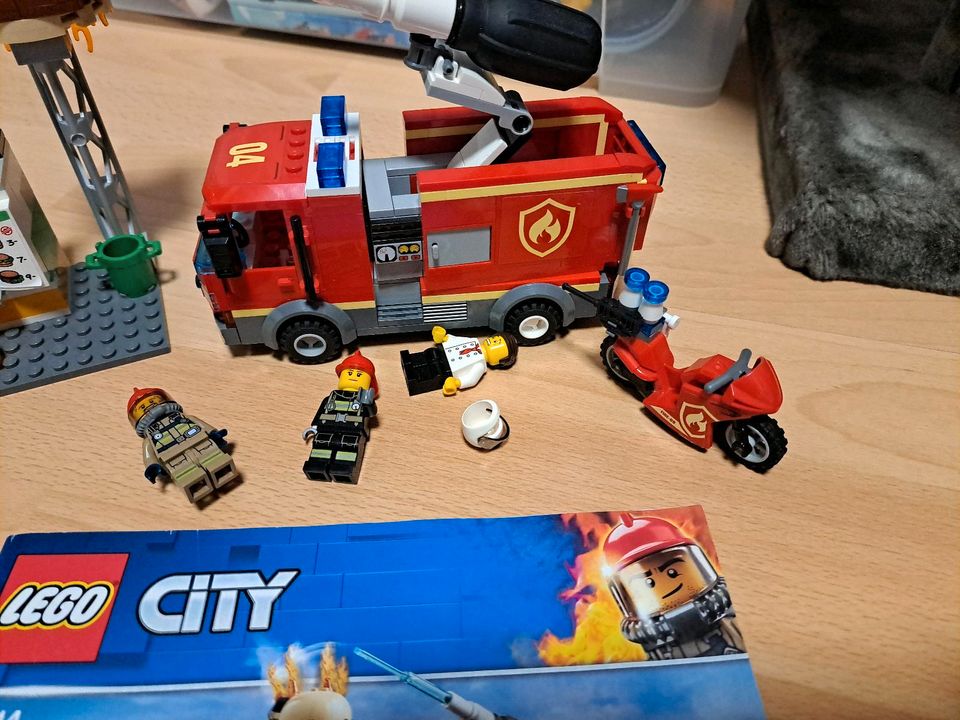 Lego 60214 Feuerwehr Einsatz am Kiosk komplett mit Anleitungen in Kösching