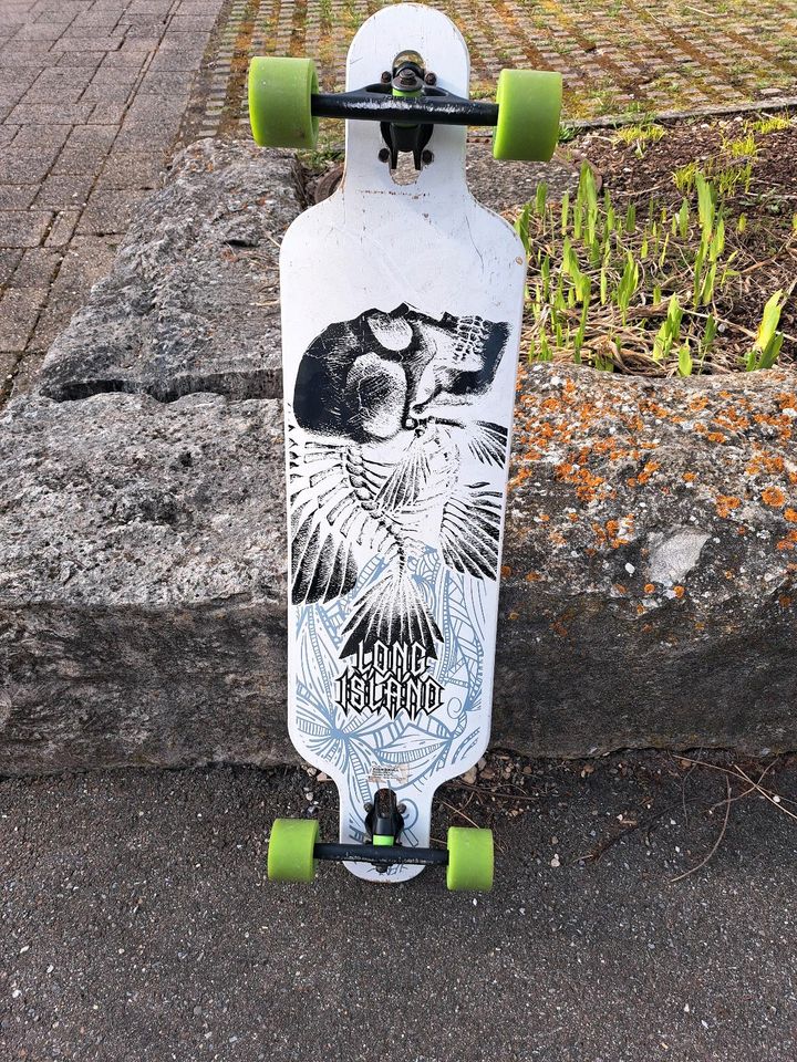 Longbord Skateboard FishSkull Size 9,8" x 39" in Bisingen