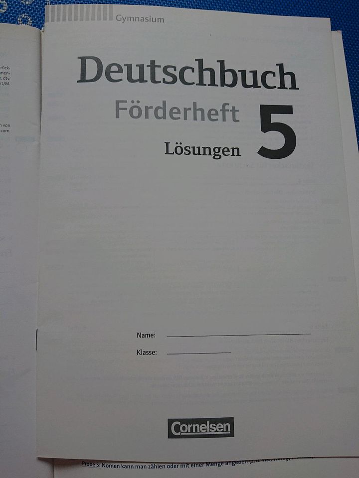 Deutschbuch Förderheft 5 in Frankfurt am Main