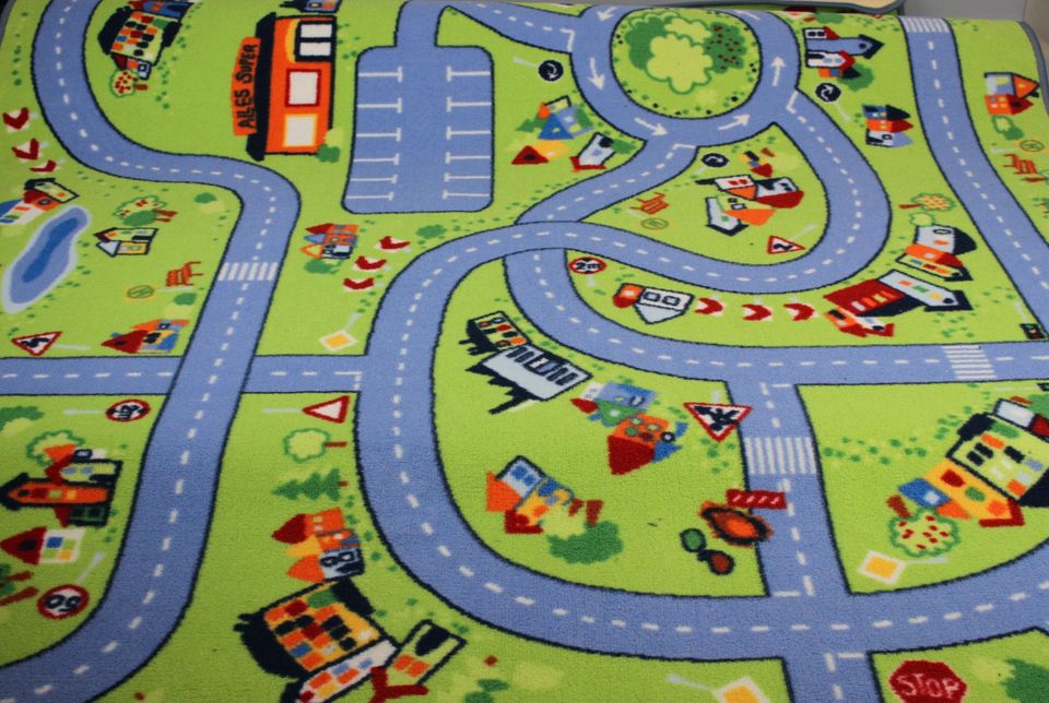 Jako-o Spieleteppich Verkehr Straße 130x180 B-Ware in Hohn