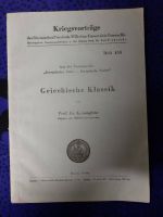 Kriegsvorträge * 1944 * Griechische Klassik *Rheinischen Uni Bonn Rheinland-Pfalz - Wörth am Rhein Vorschau