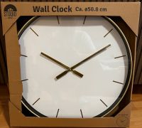 Wohnzimmer Wand Uhr Gold/Weiß 50cm Nordrhein-Westfalen - Siegen Vorschau