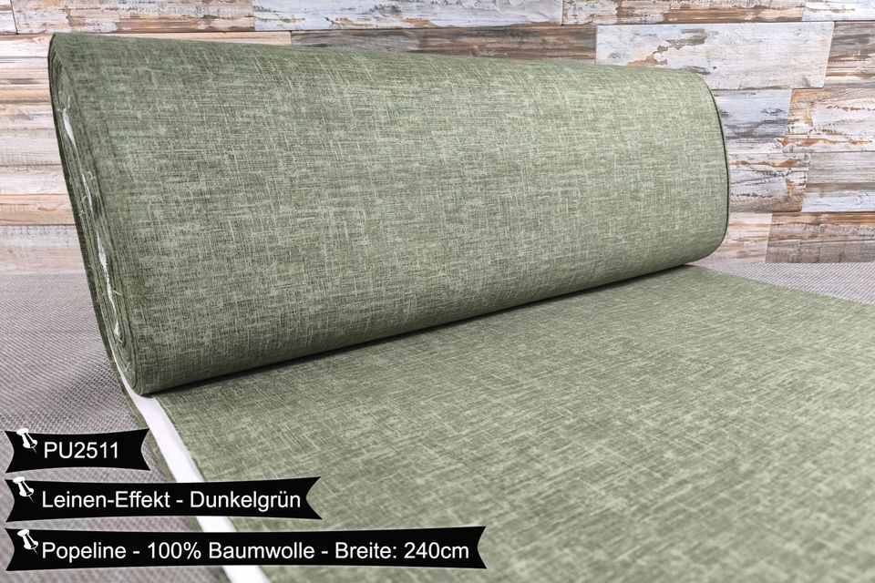 LeinenEffekt Doppelbreit 240cm VERSANDFREI Popeline Baumwollstoff Weihnachten Stoffe Meterware ab 50cm Baumwolle Bastelstoffe Hochwertige Patchwork Basteln Dekostoffe Deko Stoff Öko-Tex in Leipzig