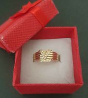 Ring 585 Gold Zirkonia 1,9 g Neuw. Fingerring L V Niedersachsen - Braunschweig Vorschau