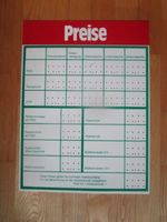 ⛔ Alte Werkstatt Preistafel Kunstststoff, Automobilia, ca. 45 x ⛔ Bayern - Ingolstadt Vorschau