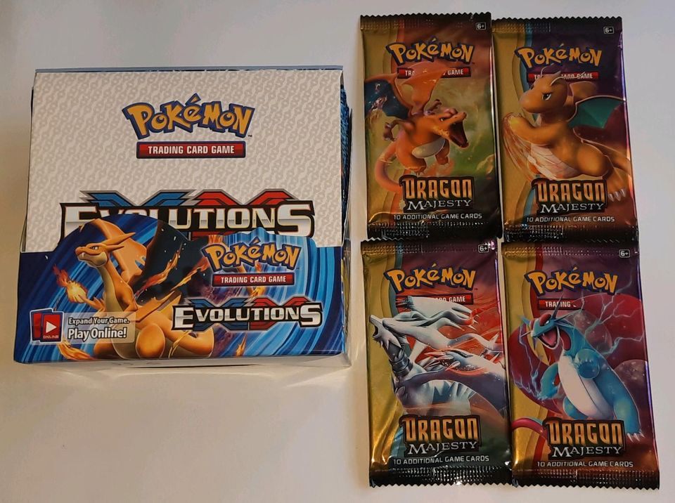 Pokémon Evolutions Display Dragon Majesty Boosterpacks Box OVP in Recklinghausen