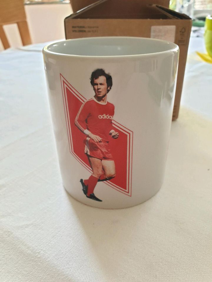 Beckenbauer Tasse, Fanartikel in Ludwigshafen