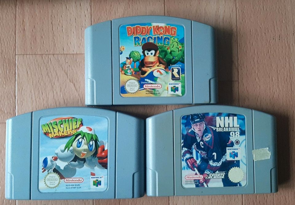 N64 Nintendo 64 + 3 Spiele Diddy Kong Racing Top Zustand in Cuxhaven