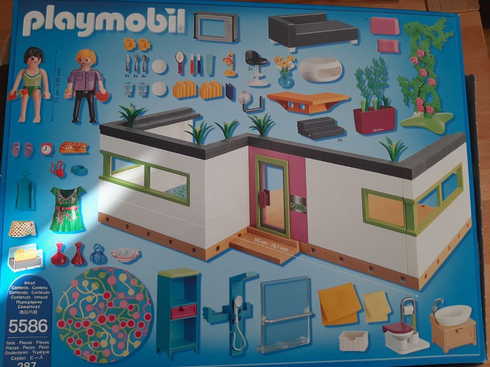 Playmobil 5586 Gästebungalow Luxusvilla Haus Erweiterung in Glinde