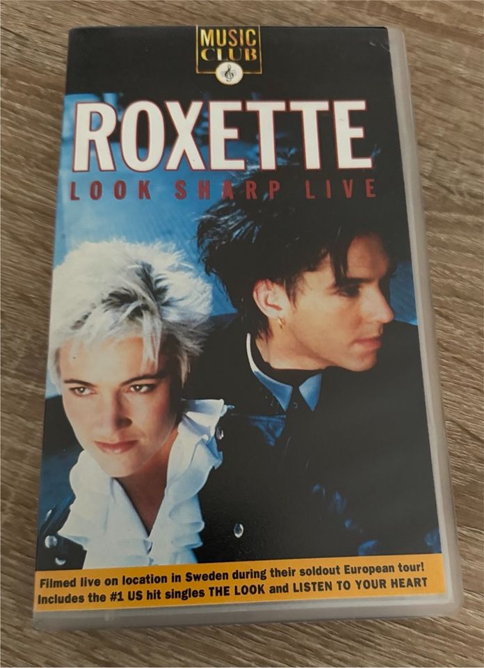 Roxette - Look Sharp! Live! VHS Cassette 1989 Version I in Apolda