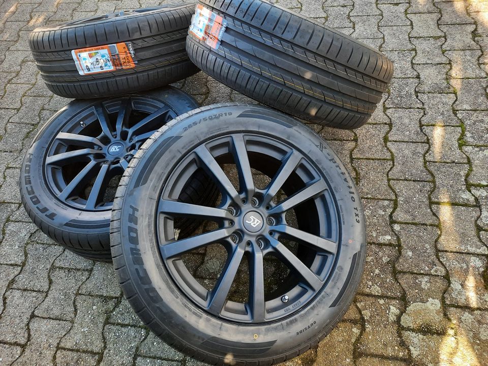 4x Neu Sommerreifen 265 50 R19 110Y Alufelgen Porsche Cayenne 92A in Walldorf