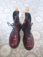 Dr. Martens Stiefel Jadon Vegan Plateau Platform Rot Dortmund - Hörde Vorschau