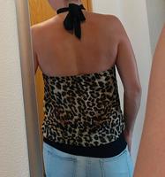 Schönes Neckholder Shirt in Leoparden Look Baden-Württemberg - Birenbach Vorschau