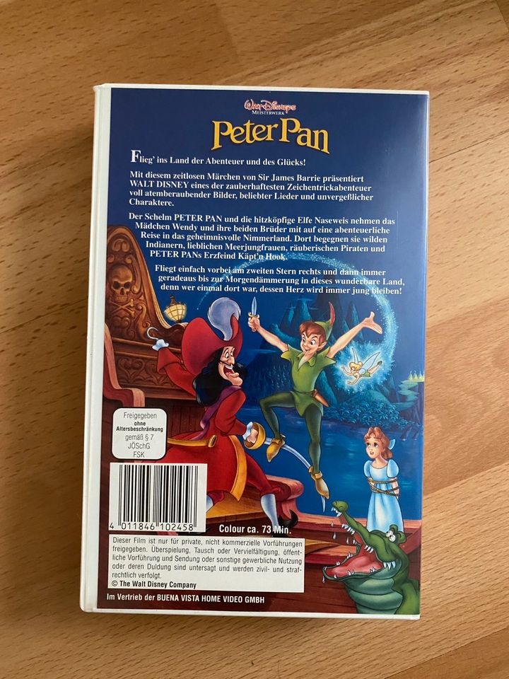 Walt Disney VHS Peter Pan Meisterwerk + Hologram zu verkaufen! in Worms