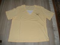 T-Shirt in hell - gelb mit Aufdruck Schmetterling, Gr. 46, NEU Nordrhein-Westfalen - Werl Vorschau